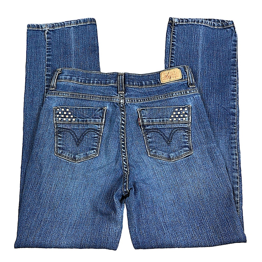 LEVI’S: Perfect Slimming 512 Straight Leg Jeans with Stud Embellishment Size 6